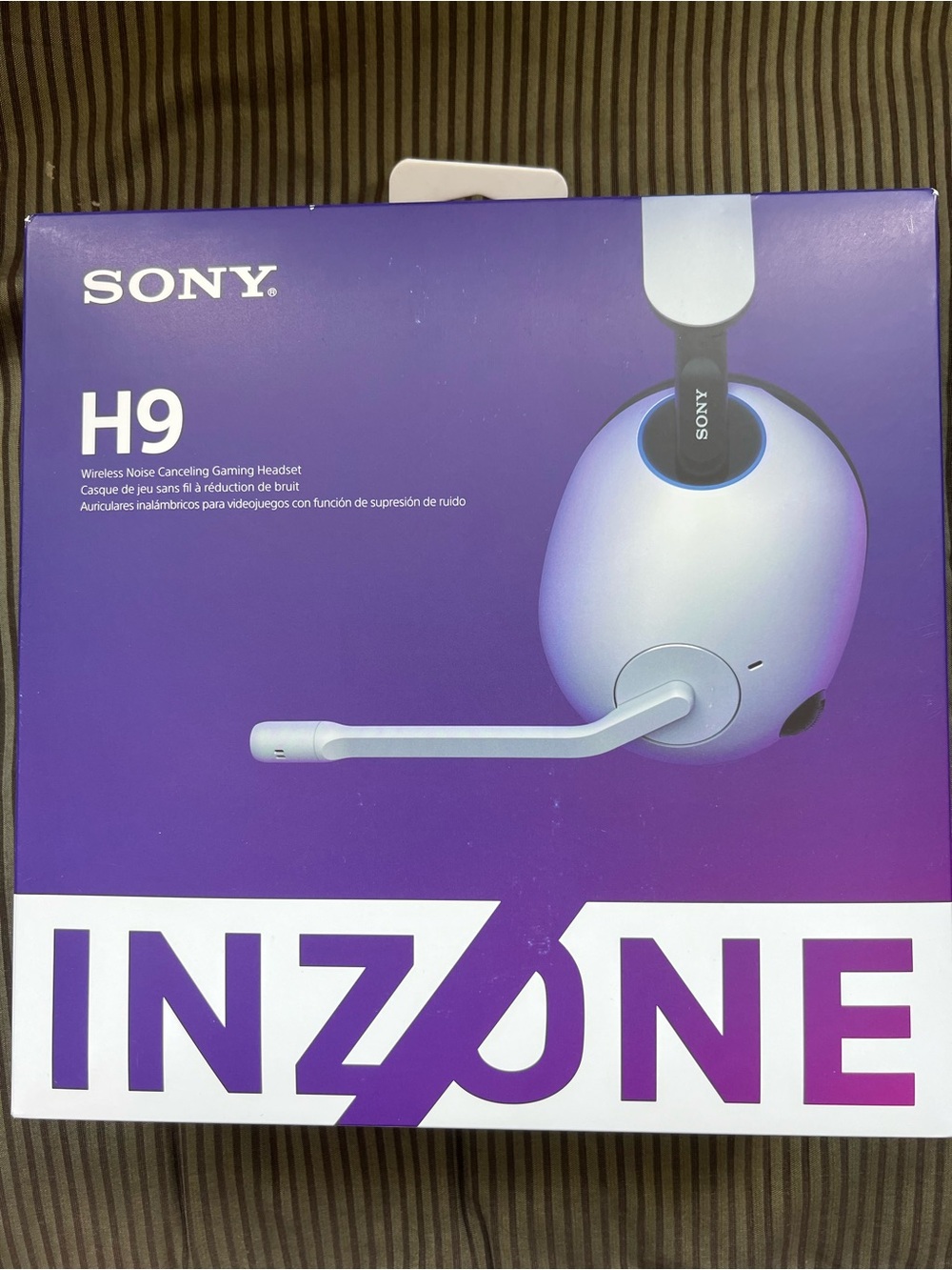 Sony H9 Wireless Gaming Headset - Purple and White
